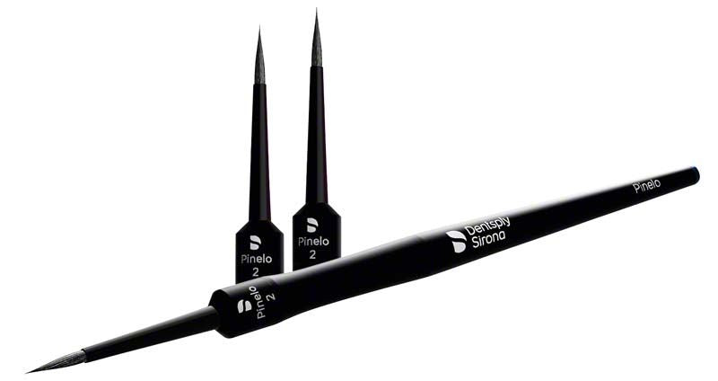 Pinselspitze Pinelo Nr. 2 mit magnetischer Schnellwechsel-Keramikspitze und Schraubgriff.