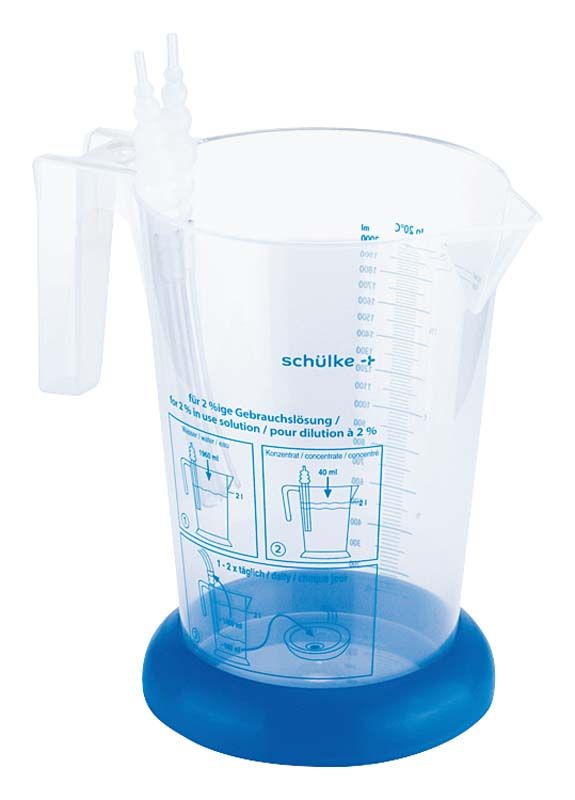 schülke Applikationshilfe dental mit präziser Dosierskala und Adapteraufsatz