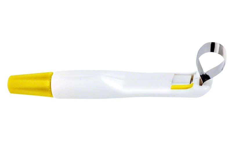 Pro-Matrix® 4,5mm gebogenes Matrizenband mit gelbem Griff für Zahnfüllungen.