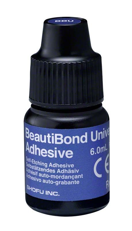 BeautiBond Universal Adhesive Fläschchen mit 6,0 ml Inhalt.