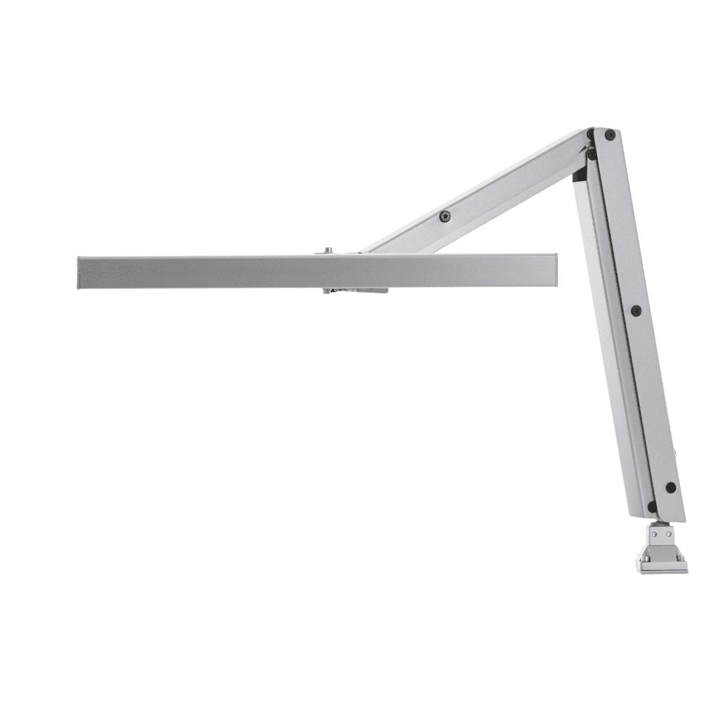 LED Gelenkleuchte Special Line Vario S 48W seitliche Ansicht in Silber.