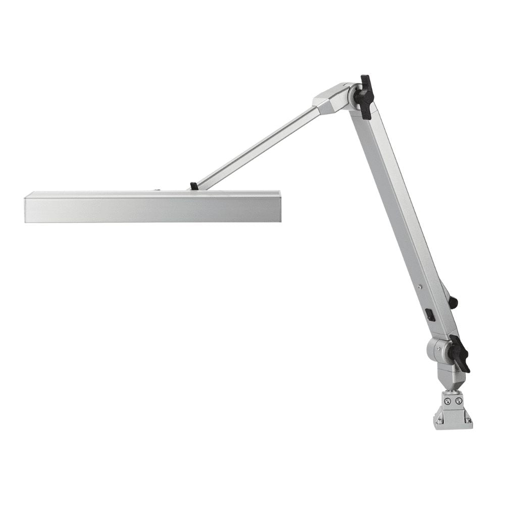 LED Gelenkleuchte Pro Line 24W mit vollständig ausgefahrenem Arm in Seitenansicht.