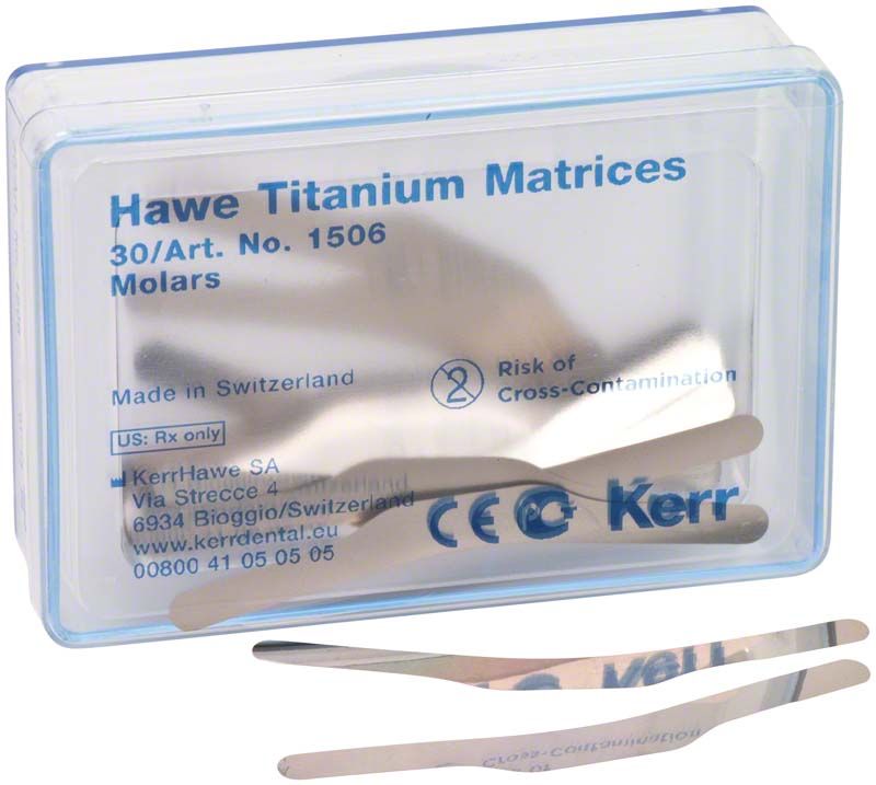 Hawe Titan Matrizen 1506 in transparenter Kunststoffverpackung.