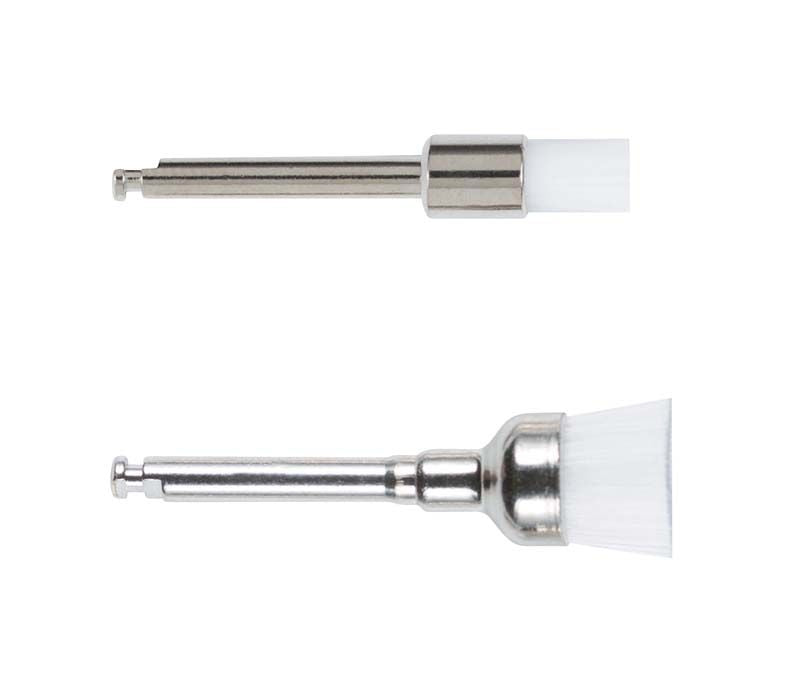 Prophy-Brush flach Zylinder fein mit ergonomischem Design und feinen Borsten.