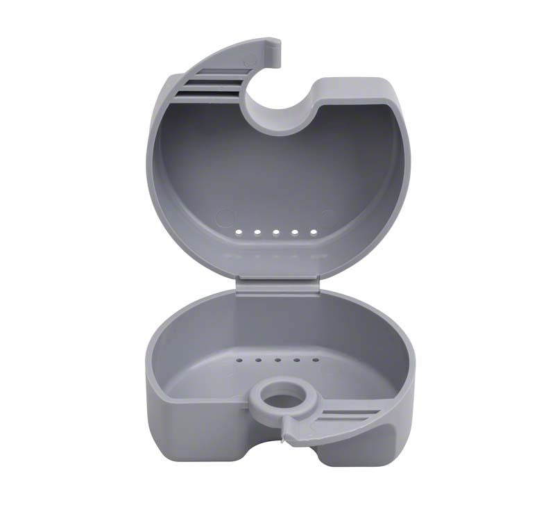 Graue Quick Box Gr.2 offen mit sichtbaren Luftlöchern und robustem Design.