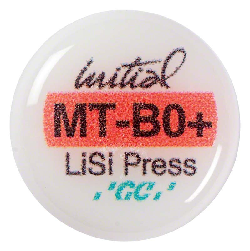 GC Initial LiSi Press MT BO+ Logo auf weißem Hintergrund.