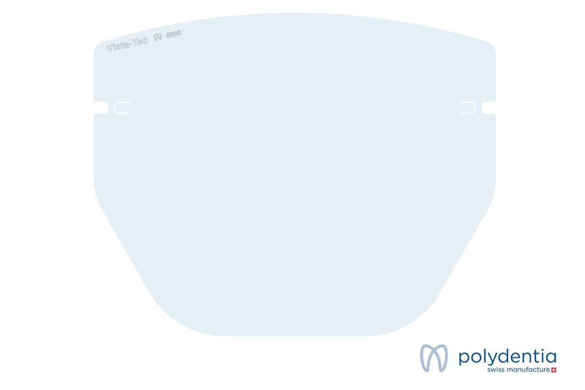 Klare Schutzvisierlinse Vista-Tec LupOn Schilder Gr. M von Polydentia.