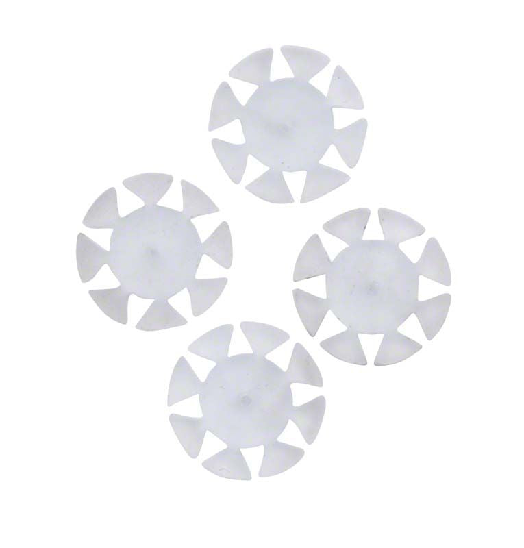 Transparente Safety Memo Discs mit 0,9 mm Dicke, vier Stück.