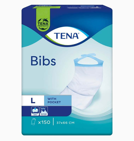 Image of TENA Bibs Schutzserviette large 66cm