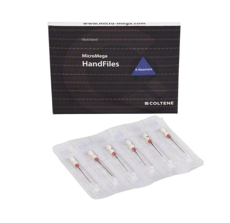 Sterile Handfeilen K-Reamers 25mm Gr. 045 in Einzelverpackung.