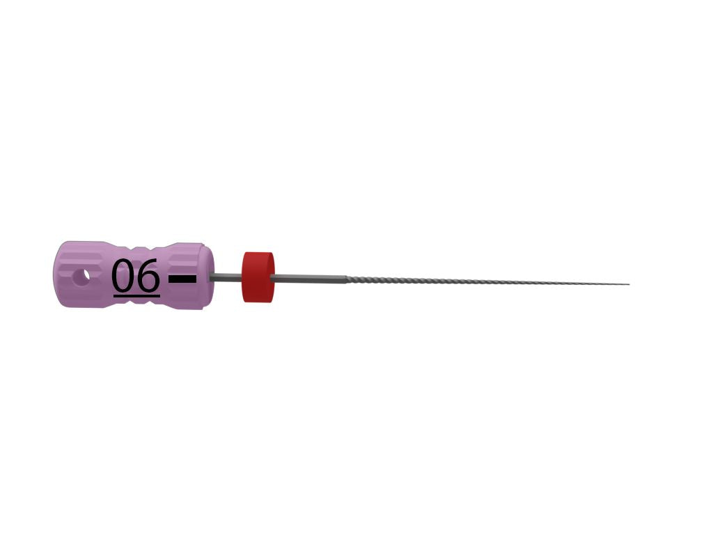 Sterile B6 K-File 21mm Gr. 006 für Wurzelkanalbehandlung.