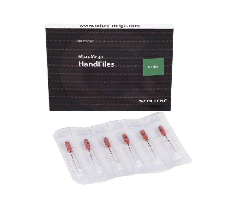 Sterile B6 K-Files 31mm Gr. 006 in Blisterverpackung.