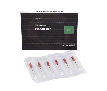 Sterile B6 K-Files 31mm Gr. 006 in Blisterverpackung.