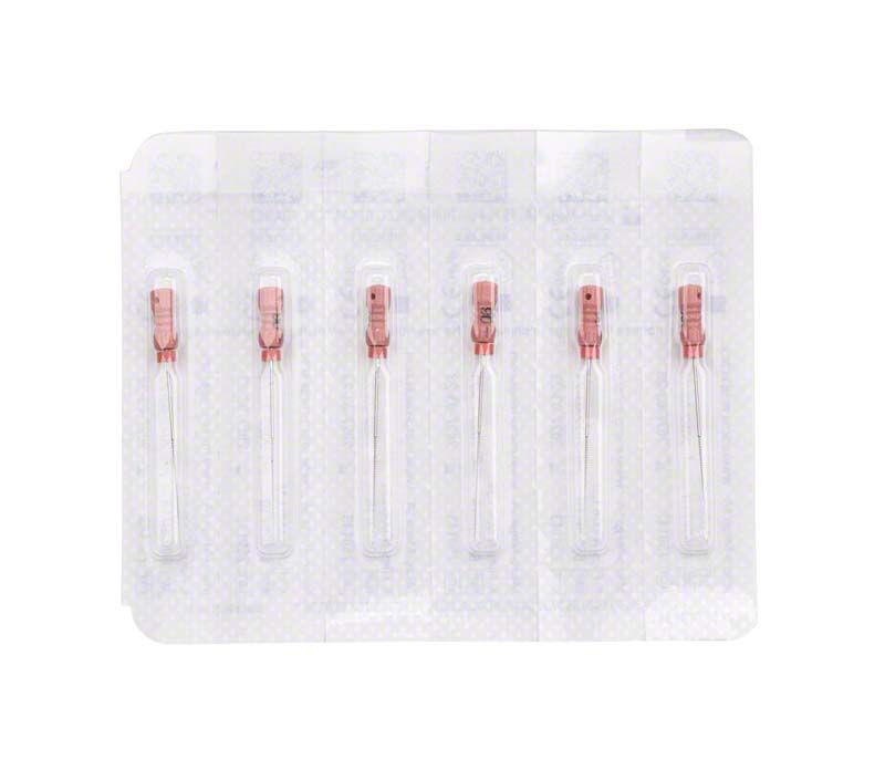 Sterile B6 K-Files 31mm Gr. 006 in transparenter Blisterverpackung.