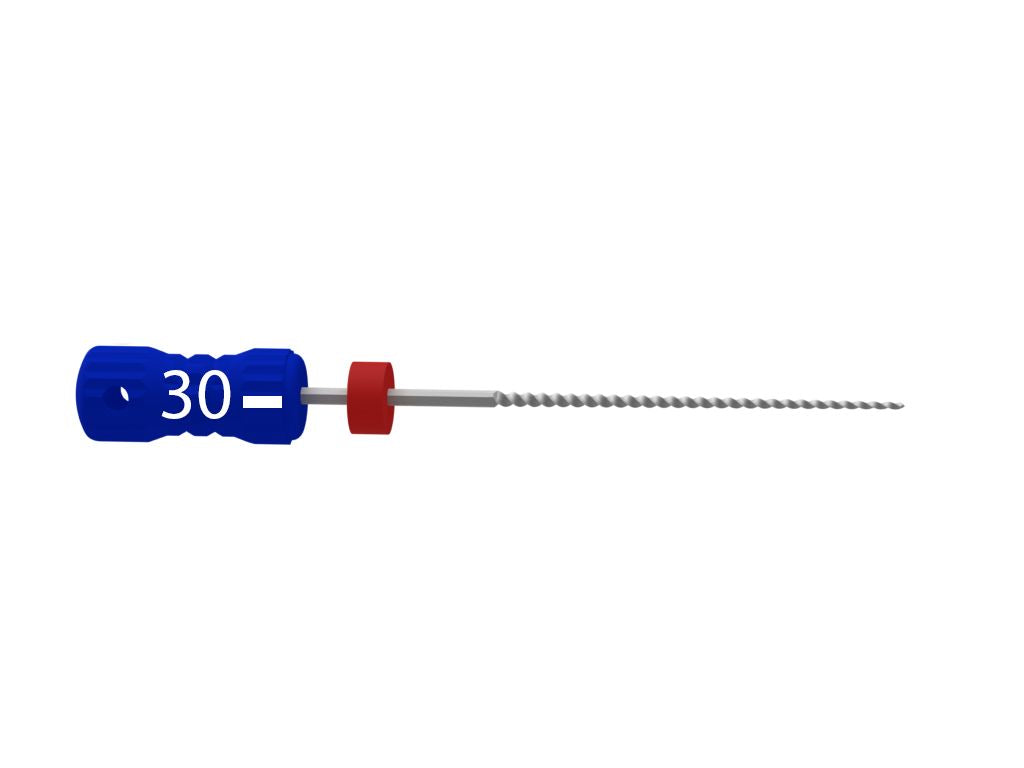Sterile B6 K-Feile 21mm Gr. 030 mit blauem Griff.