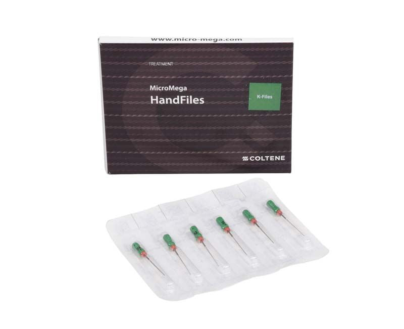 Sterile B6 K-Feilen 25mm Gr. 035 in Verpackung für Wurzelkanalbehandlung.