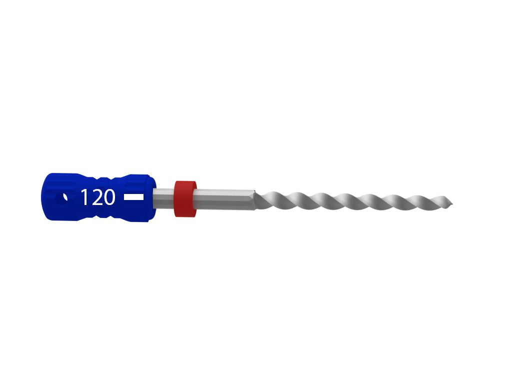 Endodontische K-Feile ISO 120 mit blauem Griff und 31mm Länge