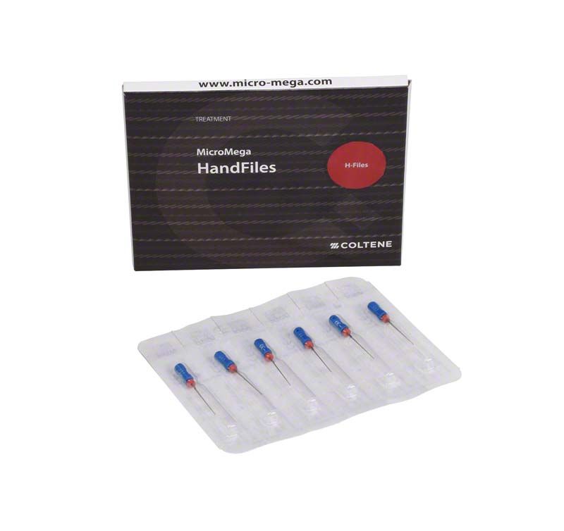 Sterile H-Feilen in Einzelverpackung von MicroMega Coltene.