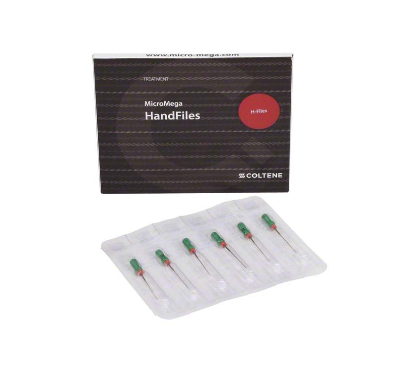 Sterile MicroMega H-Feilen 25mm Gr. 035 im Blisterpack.
