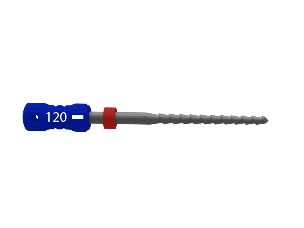 Sterile Edelstahl-Handfeile B6 H-Feilen 31mm Gr. 120 für Endodontie.