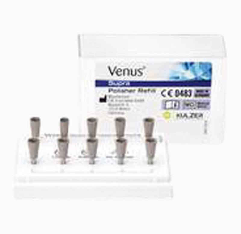 Venus Supra Hochglanzpolierer Kelch für dentale Anwendungen in Verpackung.