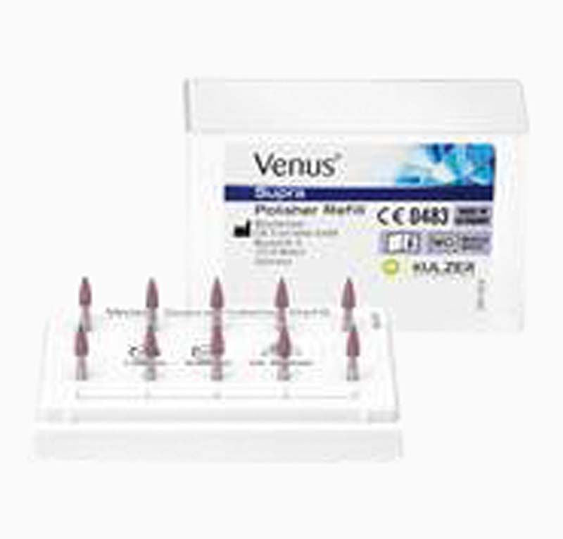 Venus Supra Vorpolierer Flamme für Dentalanwendungen im Set.