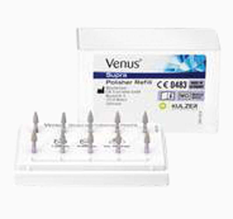 Venus Supra Hochglanzpolierer Flamme mit Verpackung und Polierern.