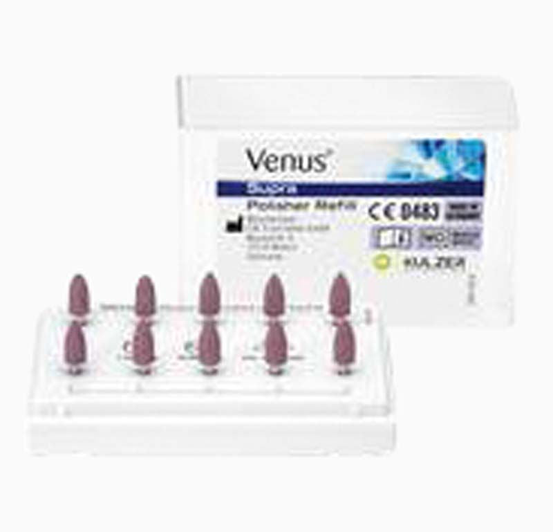 Venus Supra Vorpolierer Flamme groß in Verpackung mit acht Polierern.