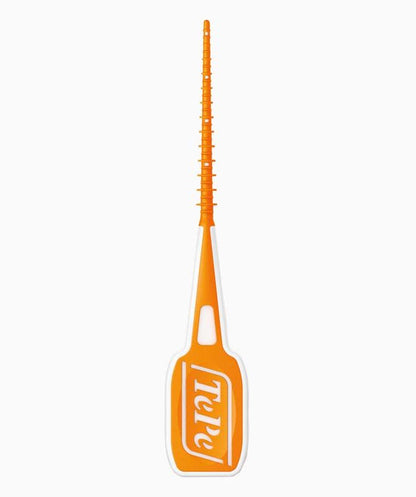 Interdentalbürste Easy Pick in Orange, Größe XS/S, mit flexiblem Bürstenkopf.