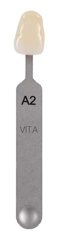 VITA classical Farbmusterstäbchen A2 zur Farbbestimmung in der Dentaltechnik.