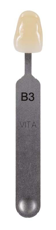 VITA Farbmusterstäbchen B3 für präzise dentale Farbbestimmung.