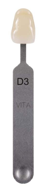 VITA classical Farbmusterstäbchen D3 für Zahnfarbbestimmung in dentaler Ästhetik.
