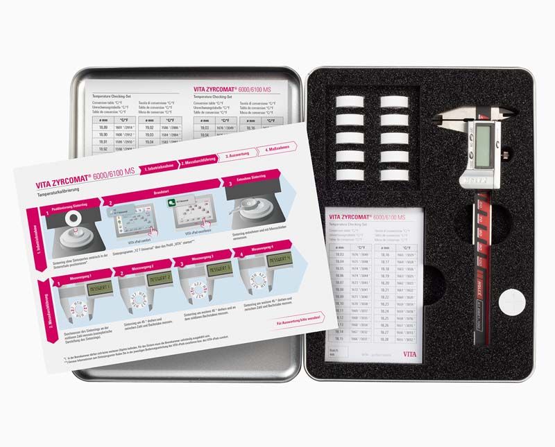 Temperaturkalibrierset ZYRCOMAT 6000 MS + 6100 MS mit Zubehör und Anleitung.