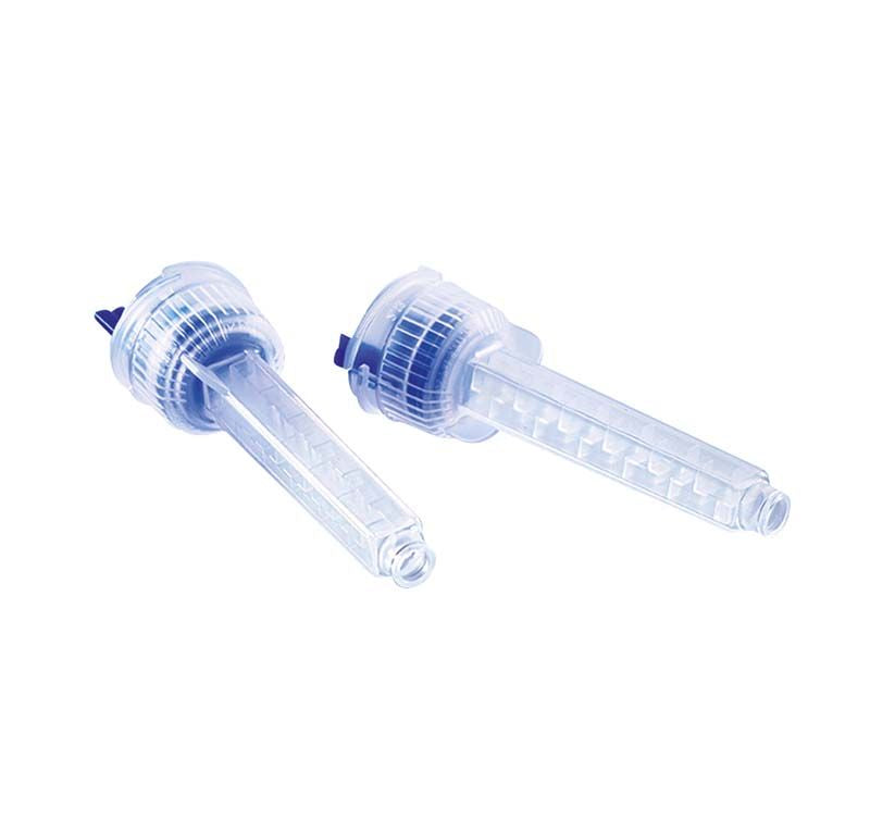 Hochwertige blaue Mischkanülen von Kettenbach für dentale Abformmaterialien.