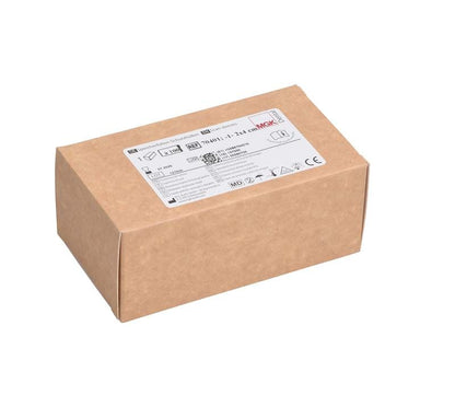 Braune Verpackung der Speicherfolien-Schutzhüllen Gr. 1 mit Etikett.