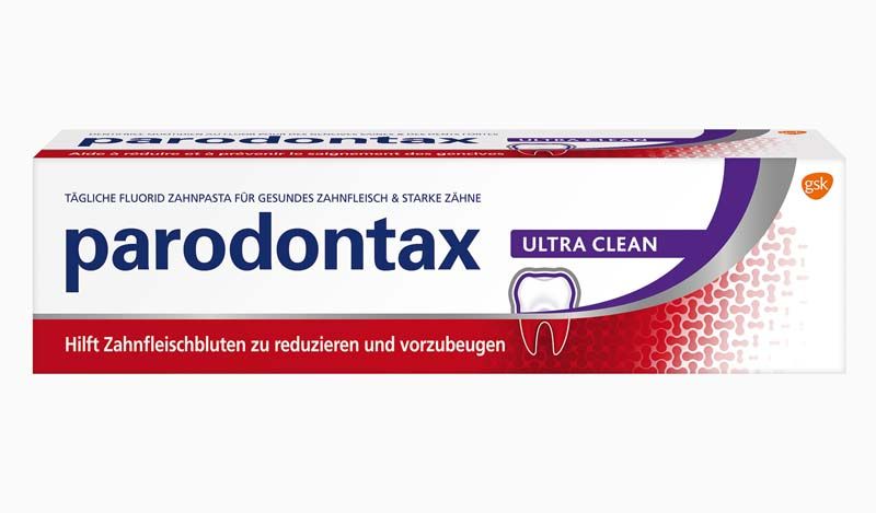 parodontax Ultra Clean Zahnpasta 75ml mit Fokus auf Zahnfleischgesundheit und Zahnfleischbluten-Prävention