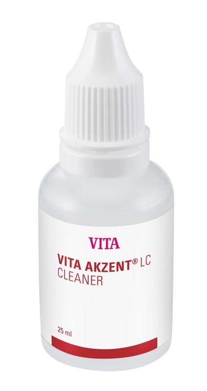 VITA AKZENT® LC Cleaner Flasche, 25 ml, mit weißem Tropfverschluss.