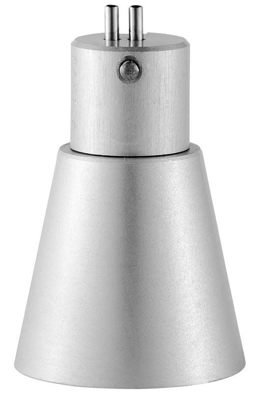 Riskontrol NV Adapter Kavo J aus gebürstetem Metall.