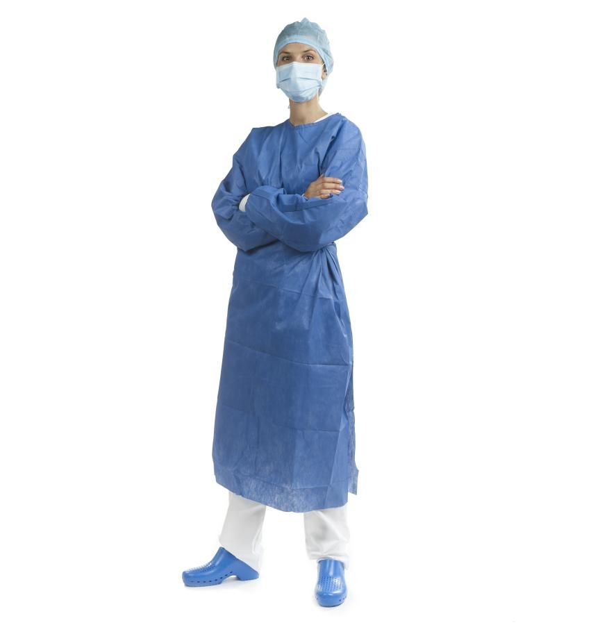 OP-Kittel Expo Mikrofaser in Größe M, getragen von einer Person.