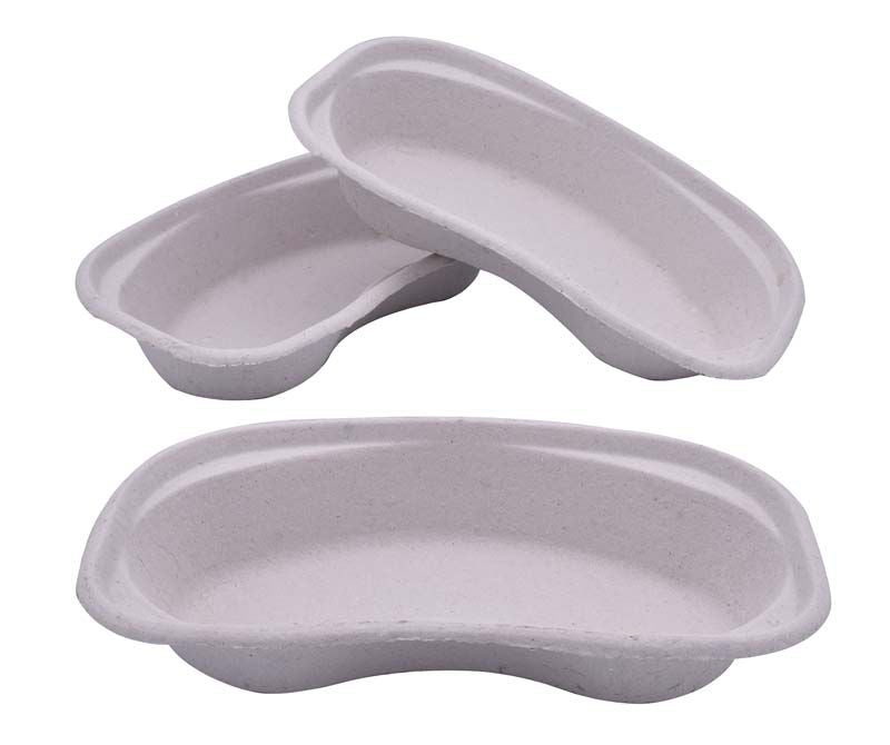 Bio Bowl Nierenschalen aus recycelbarem Papier, stapelbar, 50 Stück.