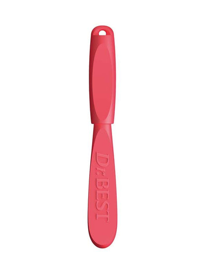Dr.BEST Interdentalbürste mit ergonomischem rotem Griff aus Biokunststoff.