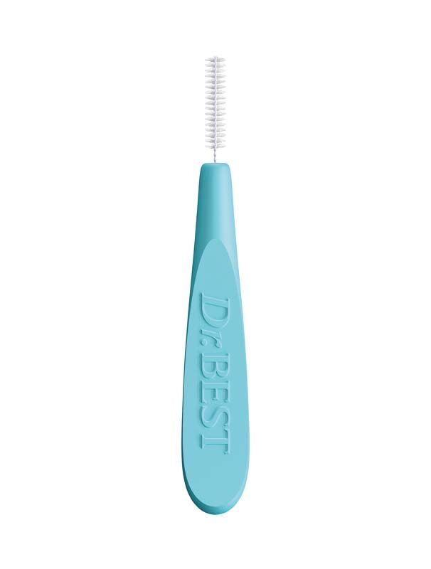 Interdentalbürste Dr.BEST GreenClean Größe 3 mit grünem Griff.