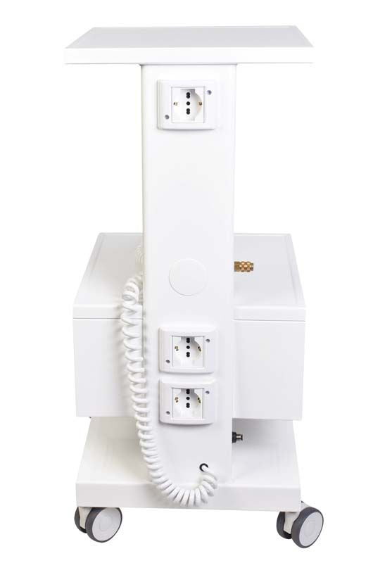 Multifunktionscart Integra® Cart De Luxe III mit integrierten Steckdosen und Rollen.