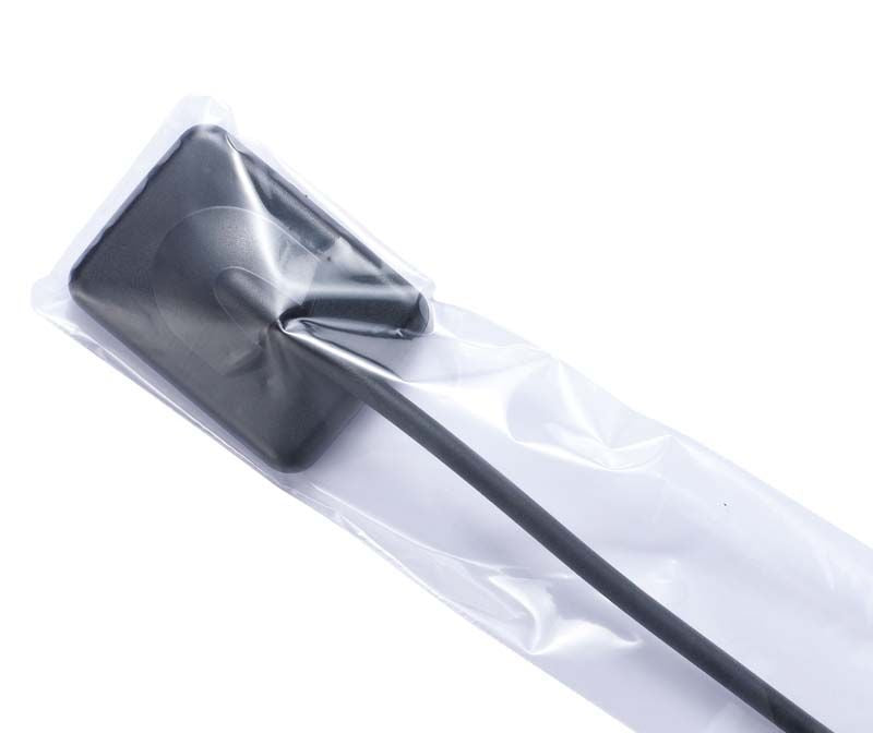 BioSensor Schutzhülle small für Röntgensensoren aus weichem, transparentem Material.