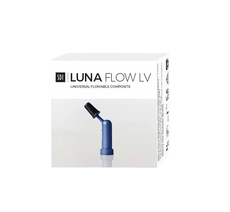 Luna Flow LV Complet XB in weißer Verpackung mit blauem Applikator.