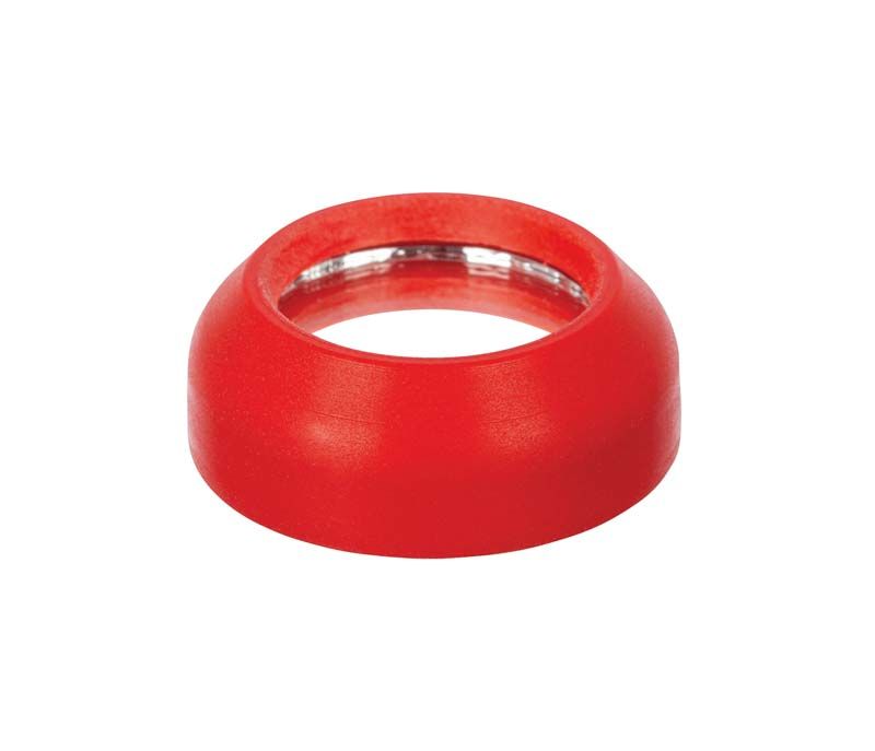 Rote VALO™ Grand Polymerisationslinsen Black Light auf weißem Hintergrund.