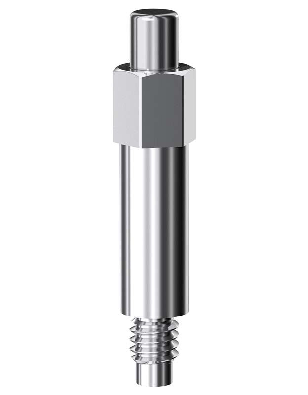 SmartPeg Typ 16 aus Edelstahl mit Schraubgewinde.