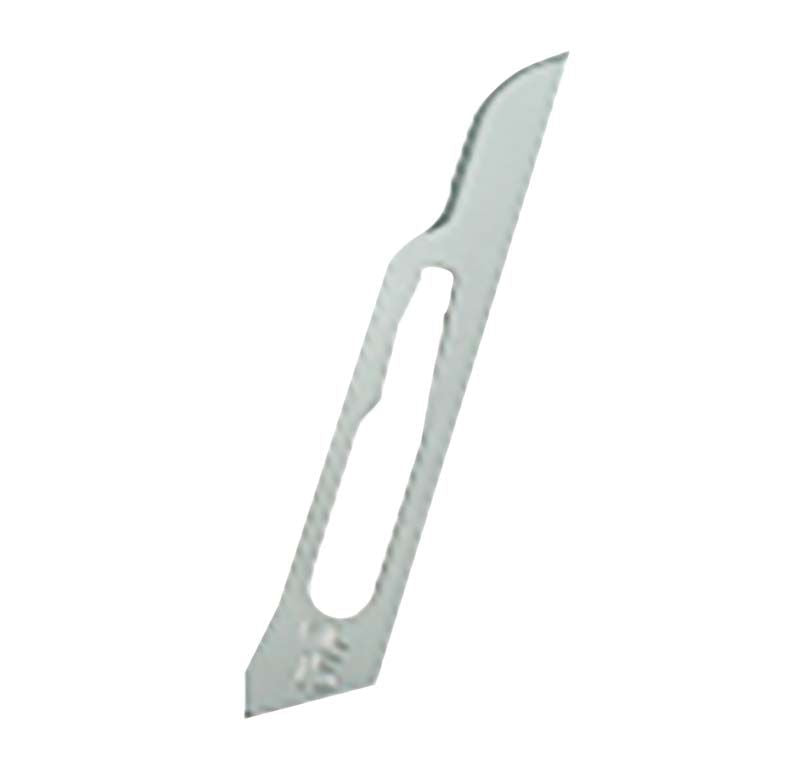 Sterile Skalpellklinge Nr. 15 aus Carbon Stahl für präzise Schnitte.