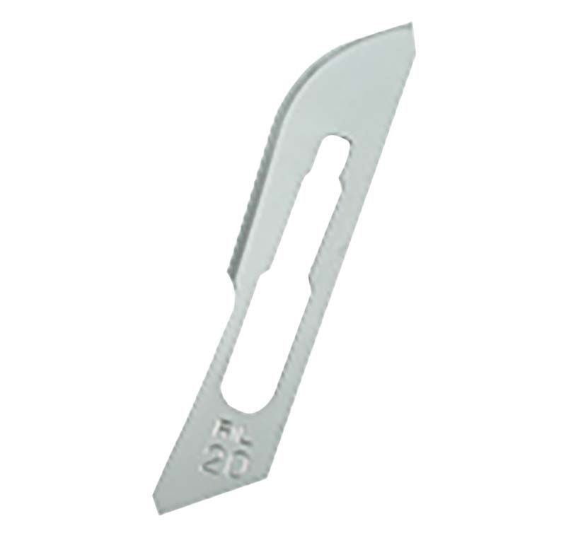 Sterile Skalpellklinge Nr. 20 aus Carbon Stahl.