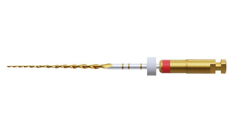 Endodontisches Feileninstrument, steril, Größe 25/.04, Länge 21 mm.